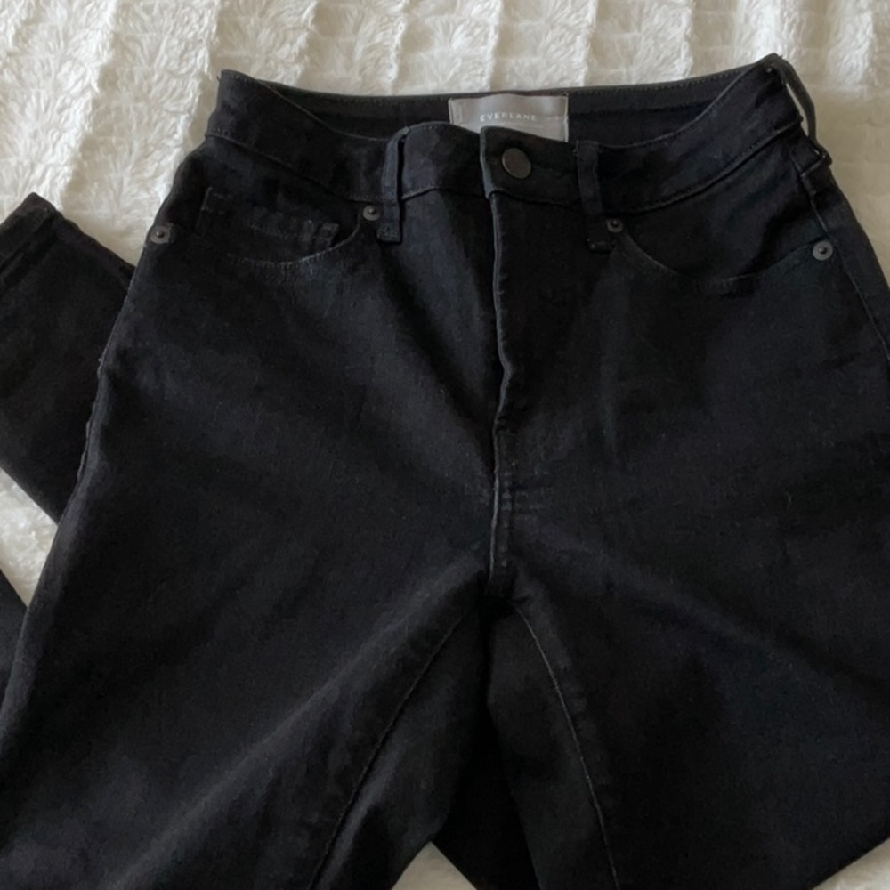 The Curvy High-Rise Skinny black jeans